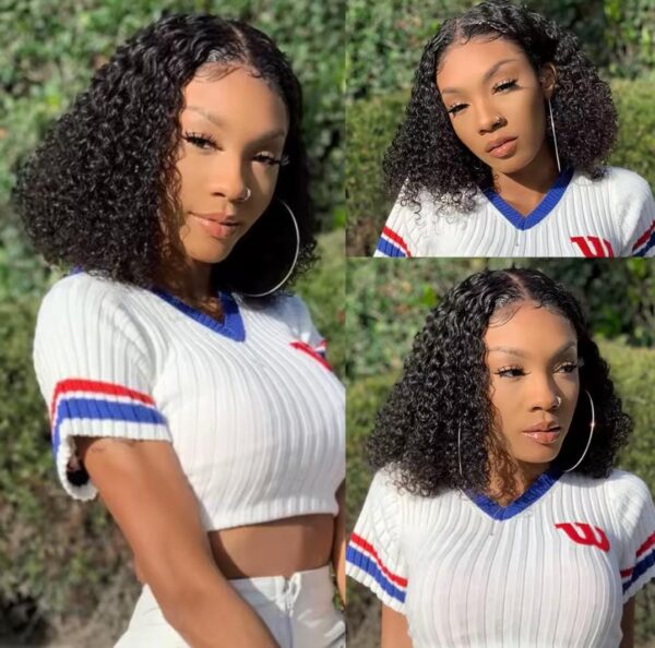 Kinky curly métissée noire 14" – Image 4