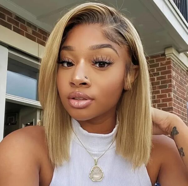 Bob lisse ombre miel 10" – Image 3