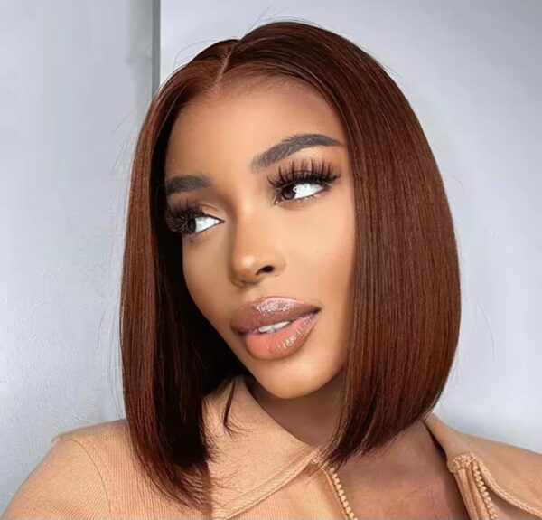 Bob lisse marron 10" – Image 4