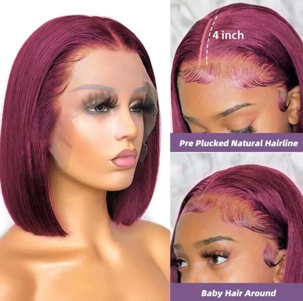 Bob lisse rouge 10" – Image 3