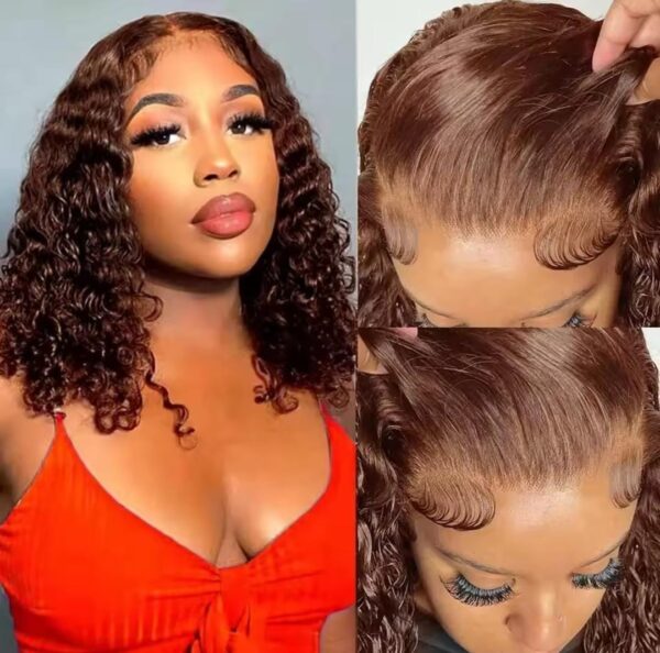Kinky curly métissée marron 14" – Image 5