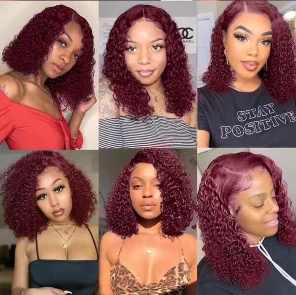 Kinky curly métissée rouge 14" – Image 5