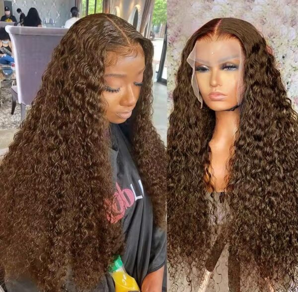 Bouclée longue curly marron 20 à 30 pouces – Image 4