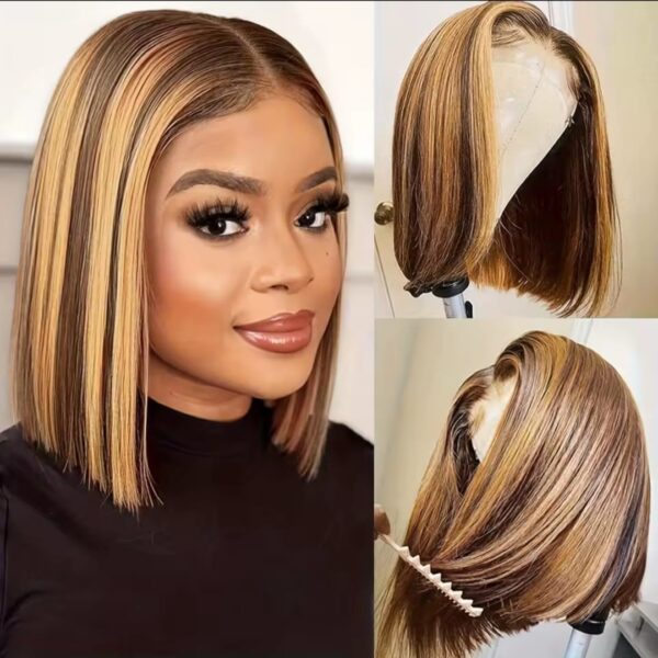 Bob lisse piano (marron blond) 10" – Image 4