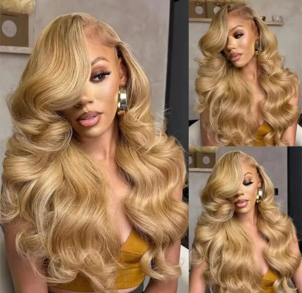 Bouclée longue wave blond crème 20 à 30 pouces – Image 2