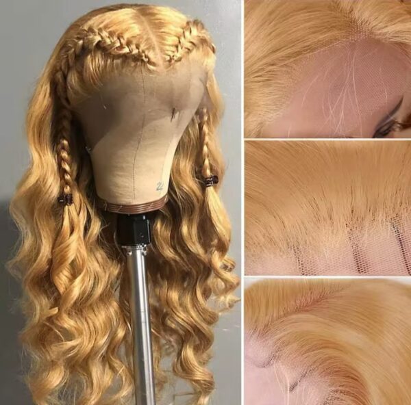 Bouclée longue wave blond crème 20 à 30 pouces – Image 3