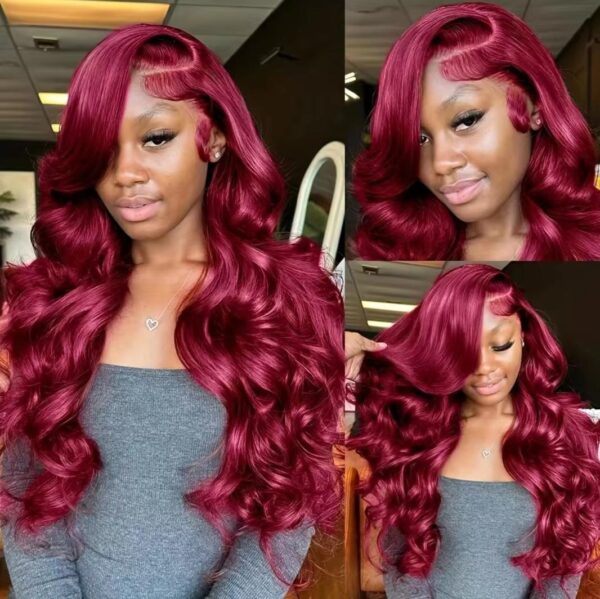 Bouclée longue wave rouge 20 à 30 pouces – Image 4