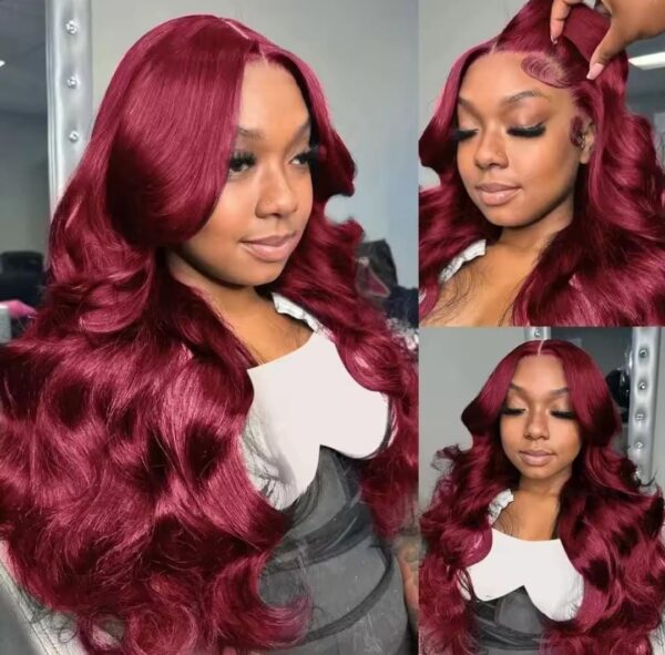 Bouclée longue wave rouge 20 à 30 pouces – Image 5