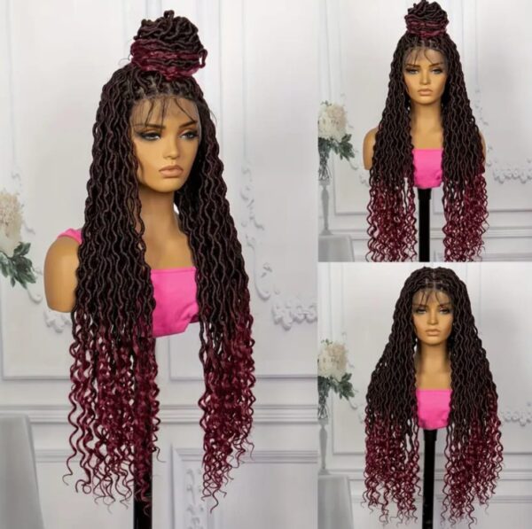 Locks noire 36 pouces rouge noire – Image 2