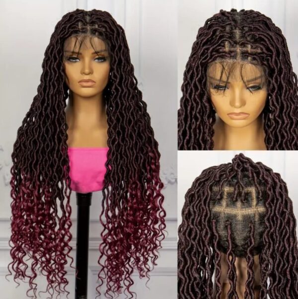 Locks noire 36 pouces rouge noire – Image 4