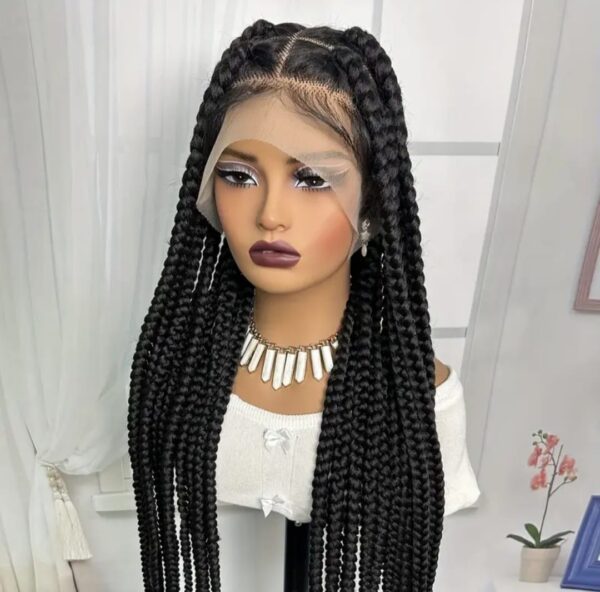 Large Box braids noire 36 pouces – Image 2