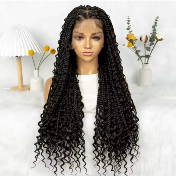 Boho triangle braids noire 32 pouces – Image 2