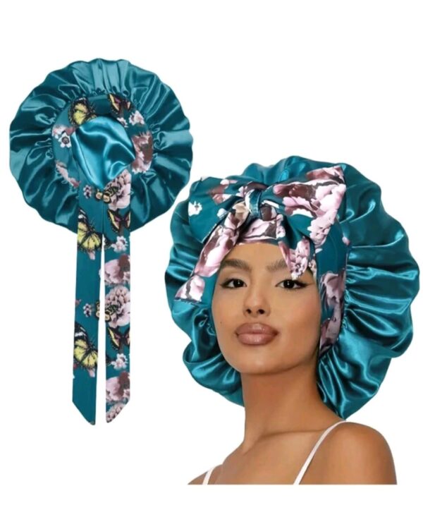 Bonnet en satin avec corde – Image 17